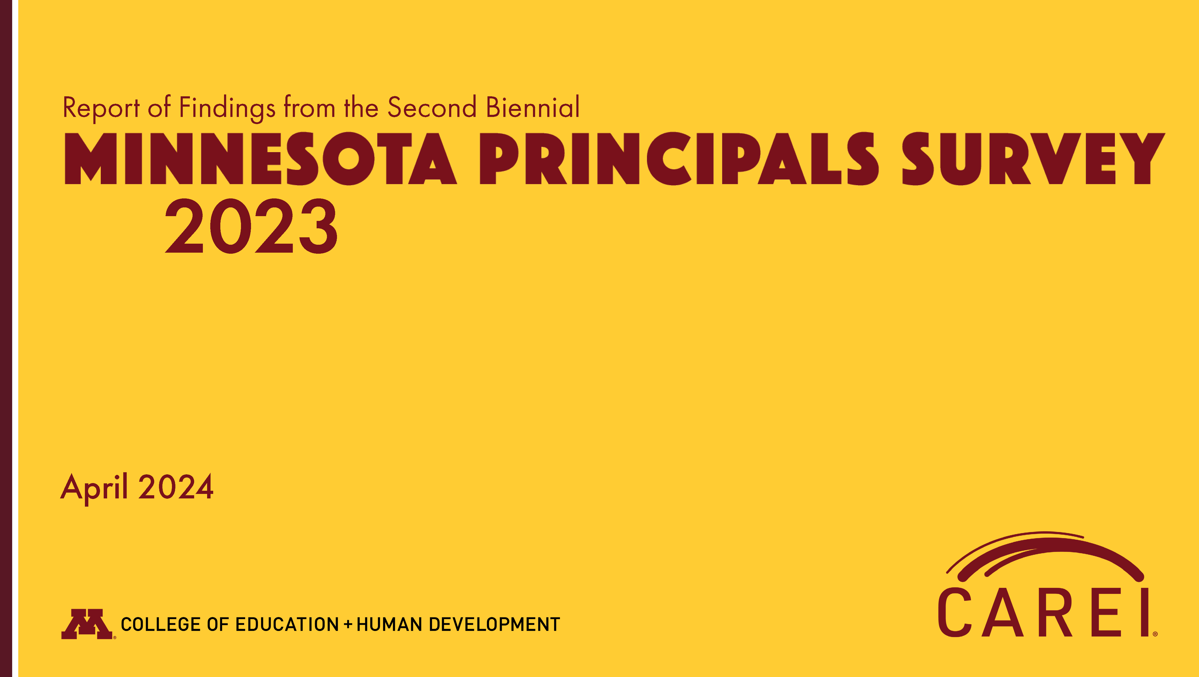 Image of cover page of 2023 Principals Survey main report.