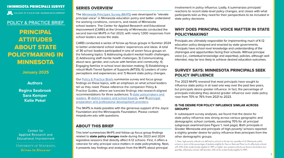 Cover of State Policy changes policy and practice brief