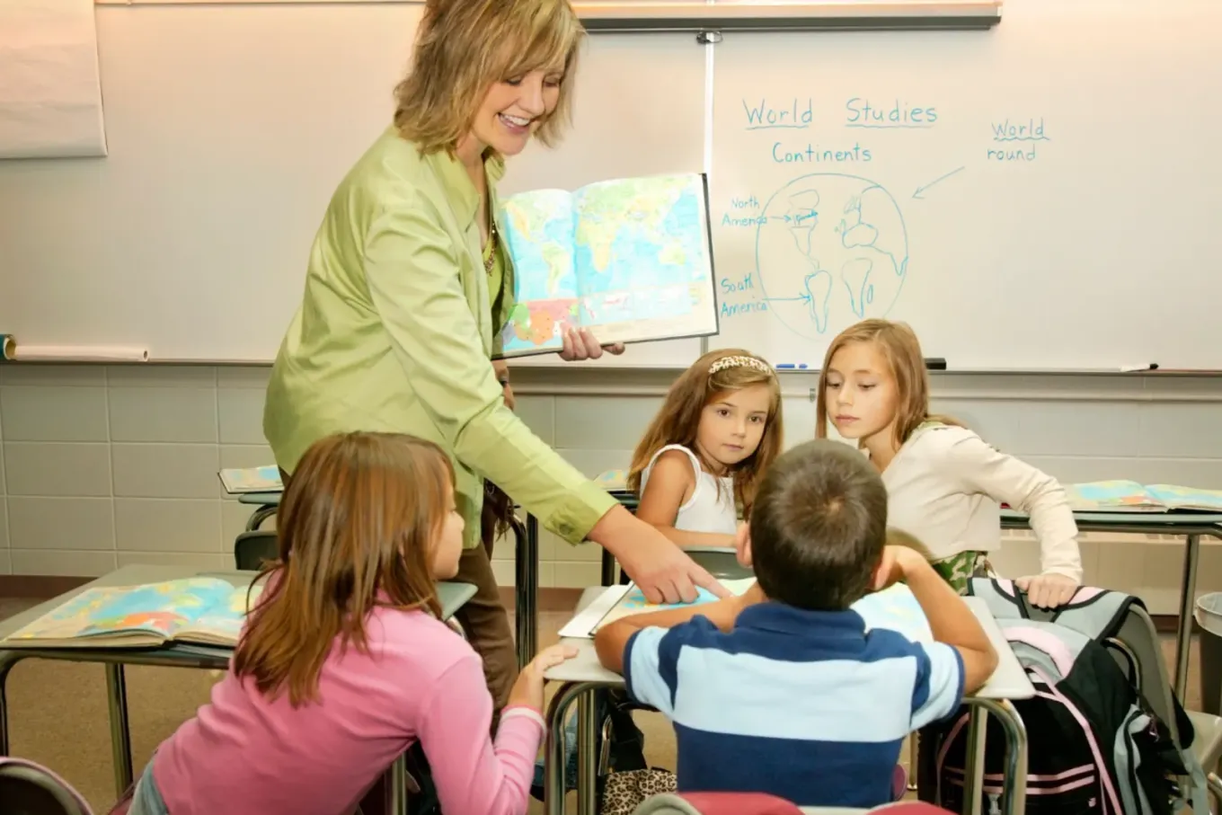 An MTSS professional with students